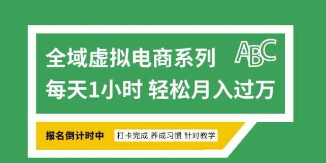 全域虚拟电商变现系列，通过平台出售虚拟电商产品从而获利直击课堂-直击课堂博客|网赚教程_各大网赚论坛VIP教程直击课堂博客