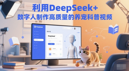 利用DeepSeek+数字人制作高质量的养宠科普视频直击课堂-直击课堂博客|网赚教程_各大网赚论坛VIP教程直击课堂博客