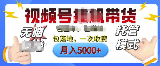 视频号挂J橱窗带货，纯托管模式，日入多张，无需剪辑，无需选品，有账号即可托管【揭秘】直击课堂-直击课堂博客|网赚教程_各大网赚论坛VIP教程直击课堂博客