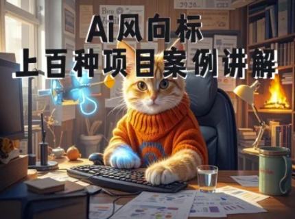 Ai风向标-附100种项目案例玩法-0基础小白到大神ai视频商业应用教学直击课堂-直击课堂博客|网赚教程_各大网赚论坛VIP教程直击课堂博客