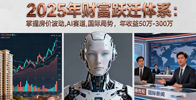 2025年财富跃迁体系：掌握房价波动,AI赛道,国际局势，年收益50万-300万直击课堂-直击课堂博客|网赚教程_各大网赚论坛VIP教程直击课堂博客