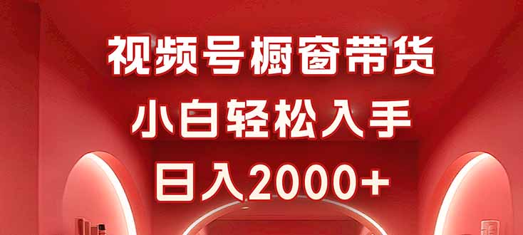 视频号橱窗带货，小白轻松入手，日入2000+直击课堂-直击课堂博客|网赚教程_各大网赚论坛VIP教程直击课堂博客