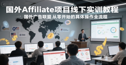 国外Affiliate项目线下实训教程，国外广告联盟从零开始的具体操作全流程直击课堂-直击课堂博客|网赚教程_各大网赚论坛VIP教程直击课堂博客