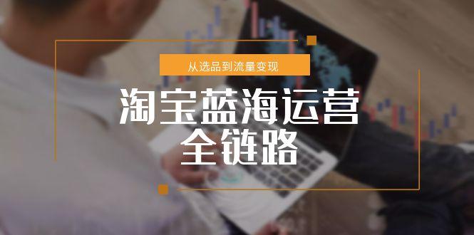 淘宝蓝海运营全链路，从选品到流量变现，小类目突围完整方案直击课堂-直击课堂博客|网赚教程_各大网赚论坛VIP教程直击课堂博客