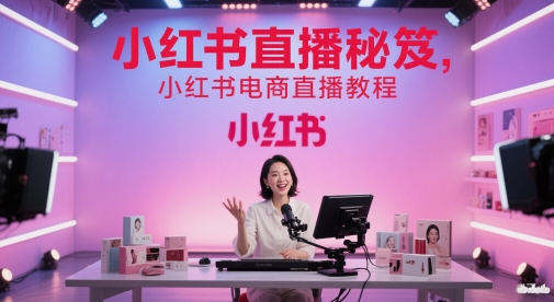 小红书直播秘笈，小红书电商直播教程直击课堂-直击课堂博客|网赚教程_各大网赚论坛VIP教程直击课堂博客