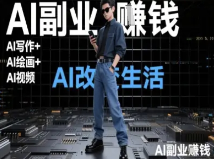 AI改变生活(Ai写作+AI绘画+Ai视频)，AI副业挣钱直击课堂-直击课堂博客|网赚教程_各大网赚论坛VIP教程直击课堂博客