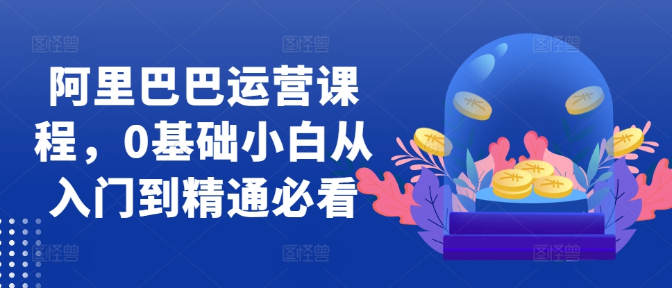 阿里巴巴运营课程，0基础小白从入门到精通必看直击课堂-直击课堂博客|网赚教程_各大网赚论坛VIP教程直击课堂博客