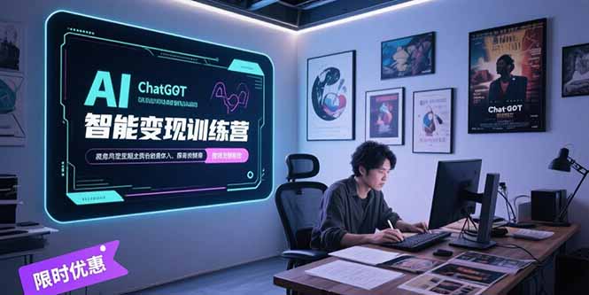 AI智能变现训练营，ChatGPT写作变现，电影解说制作，图文带货方法论直击课堂-直击课堂博客|网赚教程_各大网赚论坛VIP教程直击课堂博客