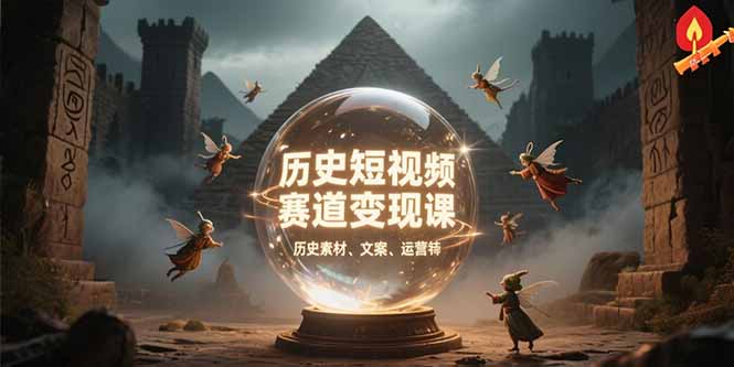历史短视频赛道变现课，百集素材库应用，文案剪辑技巧，账号运营全案直击课堂-直击课堂博客|网赚教程_各大网赚论坛VIP教程直击课堂博客
