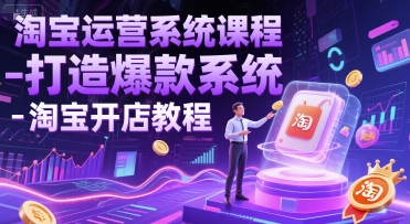 淘宝运营系统课程-打造爆款系统-淘宝开店教程直击课堂-直击课堂博客|网赚教程_各大网赚论坛VIP教程直击课堂博客
