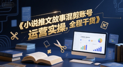 小说推文故事混剪账号运营实操，全程干货直击课堂-直击课堂博客|网赚教程_各大网赚论坛VIP教程直击课堂博客