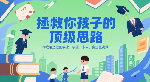 付费文章：拯救你孩子的顶级思路，彻底聊透他的学业、事业、未来，含金量满满直击课堂-直击课堂博客|网赚教程_各大网赚论坛VIP教程直击课堂博客