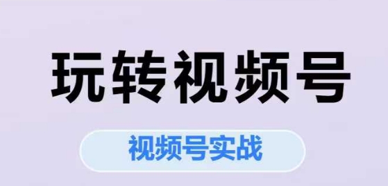 玩转视频号，视频号实战系列课直击课堂-直击课堂博客|网赚教程_各大网赚论坛VIP教程直击课堂博客