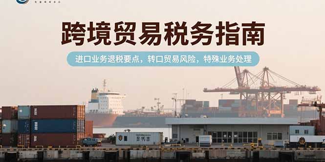 跨境贸易税务指南，进口业务退税要点，转口贸易风险，特殊业务处理直击课堂-直击课堂博客|网赚教程_各大网赚论坛VIP教程直击课堂博客