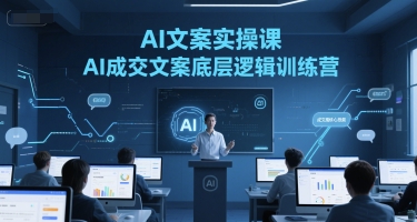 AI文案实操课，AI成交文案底层逻辑训练营直击课堂-直击课堂博客|网赚教程_各大网赚论坛VIP教程直击课堂博客