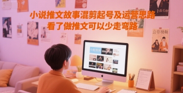 小说推文故事混剪起号及运营思路，看了做推文可以少走弯路直击课堂-直击课堂博客|网赚教程_各大网赚论坛VIP教程直击课堂博客